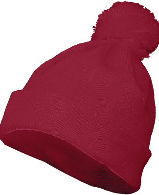 Augusta Sportswear 6816 Two Layer Acrylic Knit Pom in Cardinal