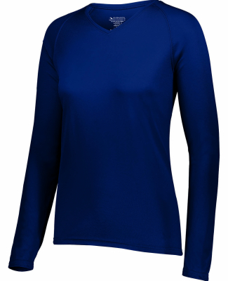 Augusta Sportswear 2797 Ladies' Attain Wicking Lon in Navy