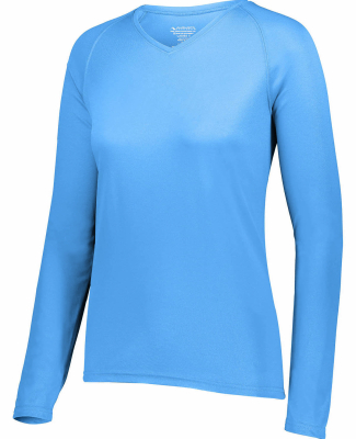 Augusta Sportswear 2797 Ladies' Attain Wicking Lon in Columbia blue