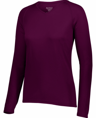 Augusta Sportswear 2797 Ladies' Attain Wicking Lon in Maroon