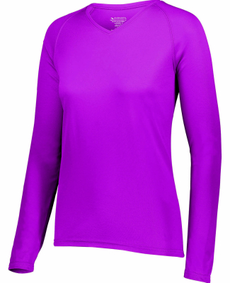 Augusta Sportswear 2797 Ladies' Attain Wicking Lon in Power pink