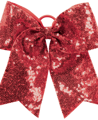 Augusta Sportswear 6702 Sequin Cheer Glitter Bow in Red