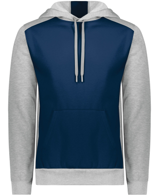 Augusta Sportswear 6865 Unisex Three-Season Fleece in Navy/ grey hthr