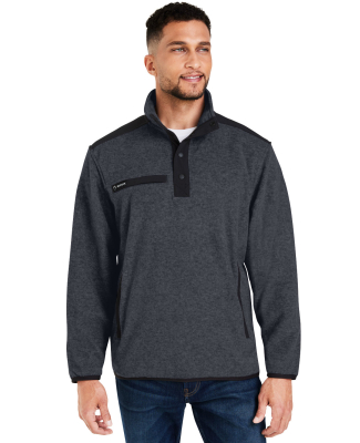 DRI DUCK 7353 Men's Ranger Melange Heather Fleece in Charcoal/ black