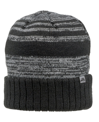 J America 5000 Adult Echo Knit Cap in Black