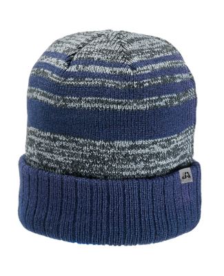 J America 5000 Adult Echo Knit Cap in Navy