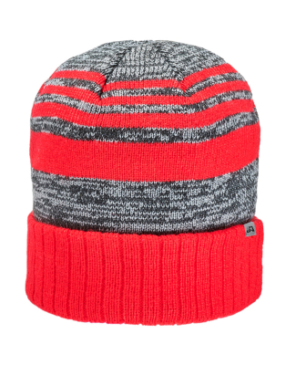 J America 5000 Adult Echo Knit Cap in Red