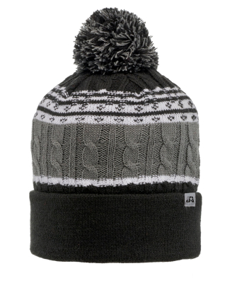 J America 5002 Adult Altitude Knit Cap in Black