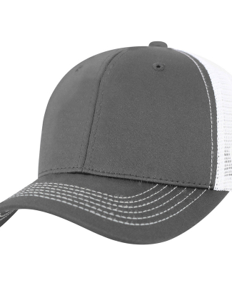 J America 5505 Adult Ranger Cap in Charcoal/ white