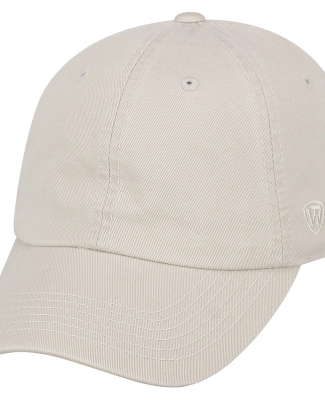 J America 5510 Adult Crew  Cap in Stone