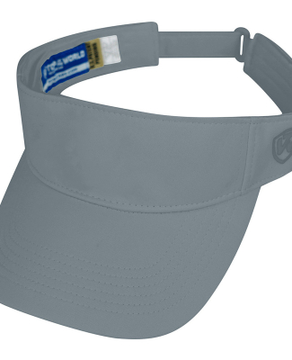 J America 5514 Adult Hawkeye Visor in Grey