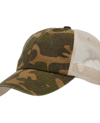 J America TW5533 Riptide Ripstop Trucker Hat in Camo