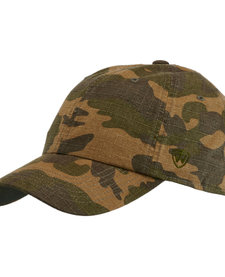 J America TW5537 Ripper Washed Cotton Ripstop Hat in Camo