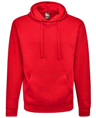 J America 8720 Unisex BTB Fleece Hooded Sweatshirt in Red