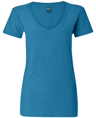 J America 8169 Ladies' V-Neck Slub T-Shirt Catalog