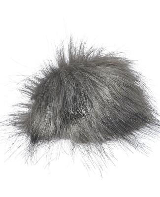 J America 5010JA Swap Pom in Grey faux fur