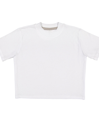 LA T 3518 Ladies' Boxy T-Shirt in Blended white