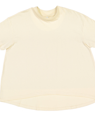 LA T 3519 Ladies' Hi-Lo T-Shirt in Natural