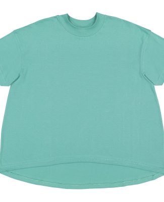 LA T 3519 Ladies' Hi-Lo T-Shirt in Saltwater