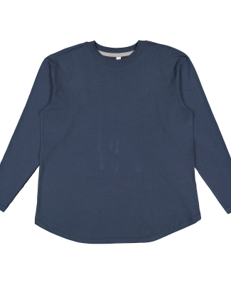 LA T 3508 Ladies' Relaxed  Long Sleeve T-Shirt in Denim