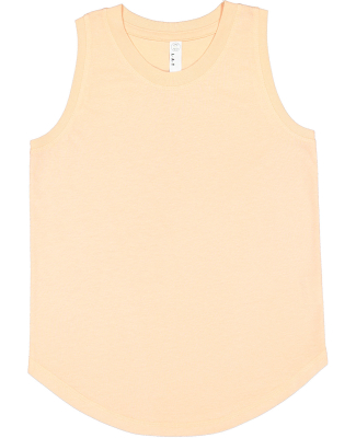 LA T 2692 Youth Relaxed Tank in Peachy