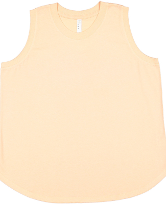 LA T 3892 Ladies' Curvy Relaxed Tank in Peachy