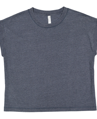 LA T 3502 Ladies' Relaxed Vintage Wash T-Shirt in Washed navy