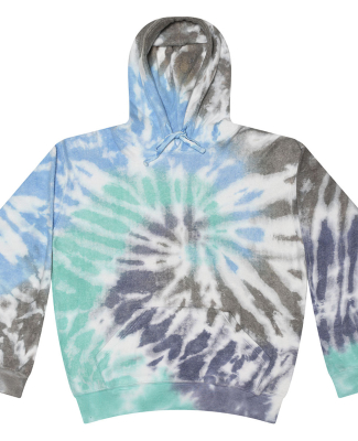 Tie-Dye 8600 Unisex Cloud Hooded Sweatshirt in Glacier