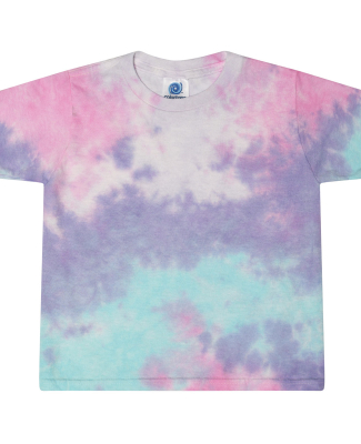 Tie-Dye 1050 Ladies' Cropped T-Shirt in Cotton candy