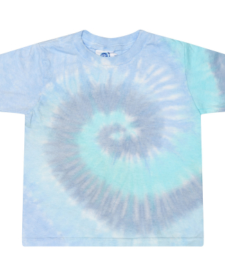 Tie-Dye 1050 Ladies' Cropped T-Shirt in Lagoon