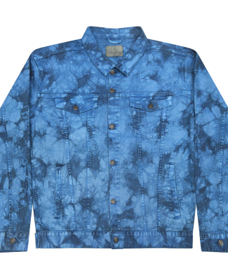 Tie-Dye 9050 Unisex Denim Jacket in Crystal navy