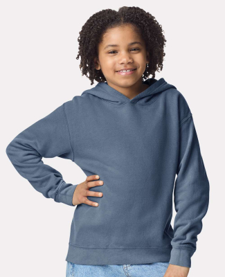 Comfort Colors 1467Y Youth Lightweight Hooded Swea in Blue jean