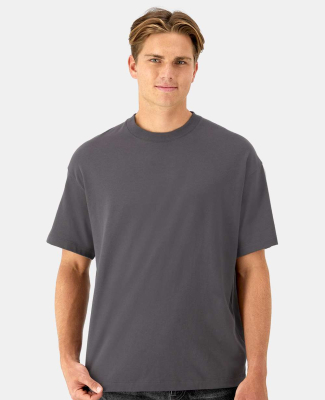 Hanes 5180R Unisex Retro Beefy T-Shirt in Smoke gray