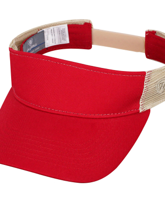 J America 5504 Adult Brink Visor in Red