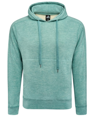 J America 8740 Unisex Electric Fleece Hooded Sweat in Electric jade