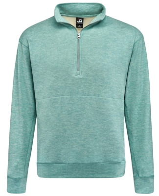 J America 8741 Unisex Electric Fleece Quarter-Zip in Electric jade