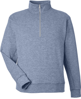 J America 8741 Unisex Electric Fleece Quarter-Zip in Electric midnght