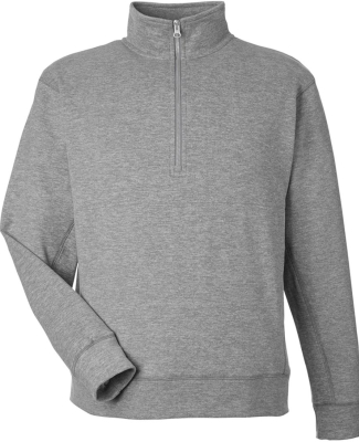 J America 8741 Unisex Electric Fleece Quarter-Zip in Electric slate