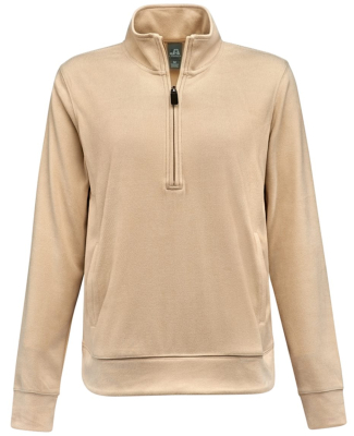 J America 8762 Ladies' Element Fleece Quarter-Zip in Almond