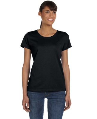 Fruit of the Loom L3930R Ladies' HD Cotton™ T-Sh in Black