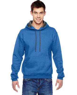 Fruit of the Loom SF76R Adult Sofspun® Hooded Swe in Royal