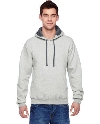 Fruit of the Loom SF76R Adult Sofspun® Hooded Swe in Oatmeal heather