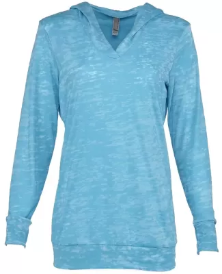 Next Level 6521 The Burnout Hoody  TAHITI BLUE