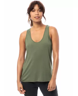Alternative Apparel 3094 Women's Slinky Jersey Tan in Army green