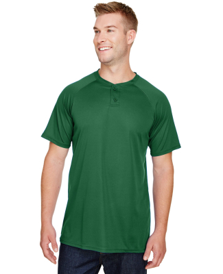 Augusta Sportswear 1565 Attain Two-Button Jersey in Dark green