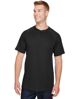 Augusta Sportswear 1565 Attain Two-Button Jersey in Black