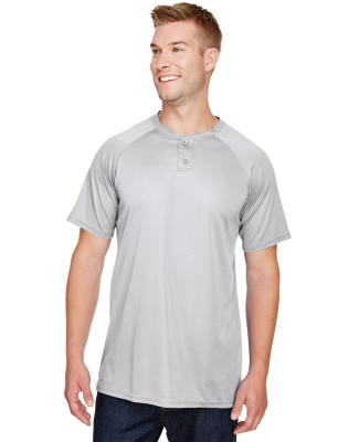 Augusta Sportswear 1565 Attain Two-Button Jersey in Silver