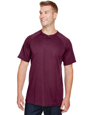 Augusta Sportswear 1565 Attain Two-Button Jersey in Maroon