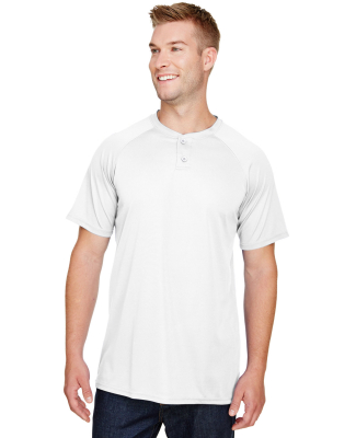 Augusta Sportswear 1565 Attain Two-Button Jersey in White