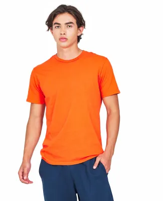 US Blanks US2000 Men's Made in USA Short Sleeve Cr in Orange